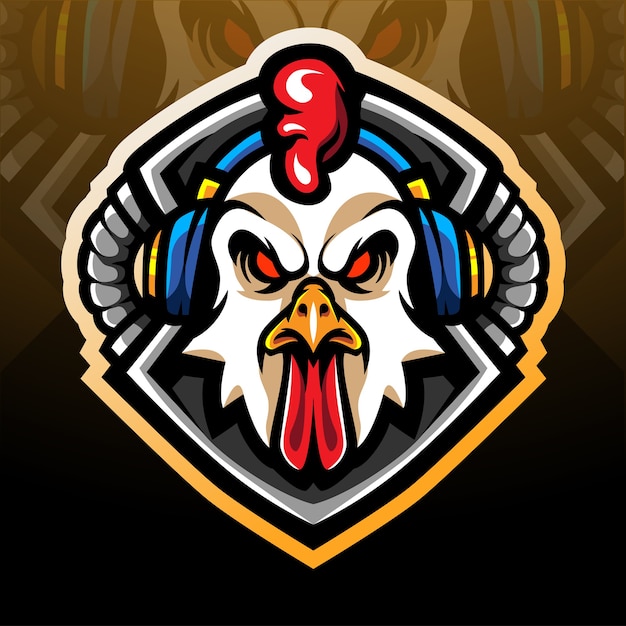 Premium Vector Rooster Gaming Esport Logo Mascot Design