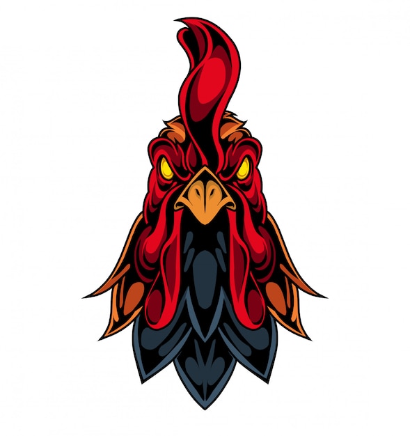 Download Free Rooster Head Mascot Logo Premium Vector Use our free logo maker to create a logo and build your brand. Put your logo on business cards, promotional products, or your website for brand visibility.