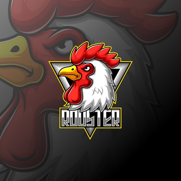 Premium Vector Rooster Mascot Sport Logo Design