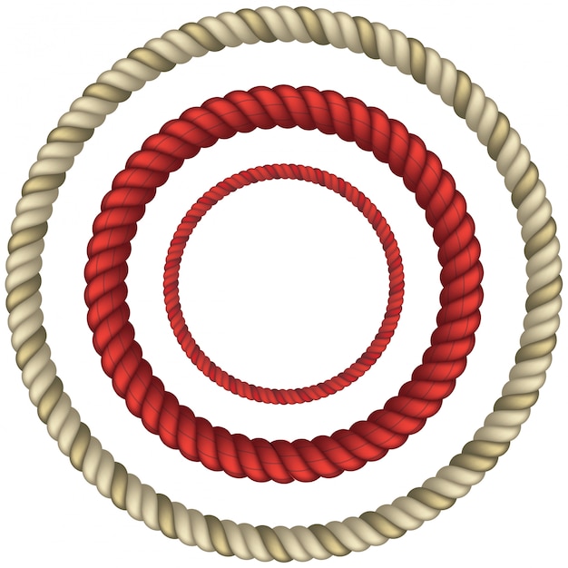 Premium Vector | Rope circular