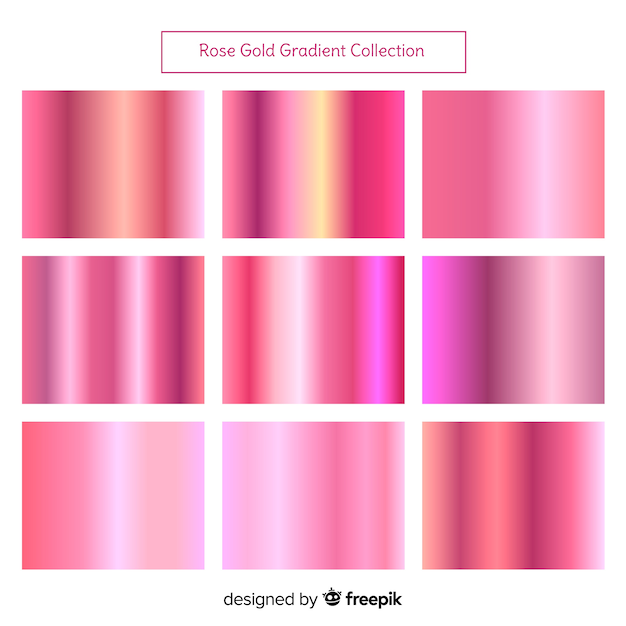 ローズゴールドグラデーションの背景 無料のベクター