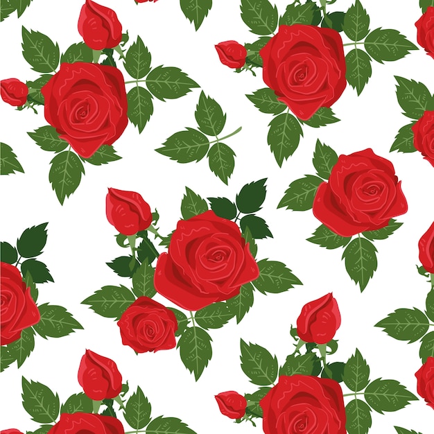 Free Vector | Rose pattern background