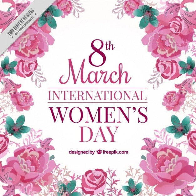 Free Vector Roses of the international woman's day