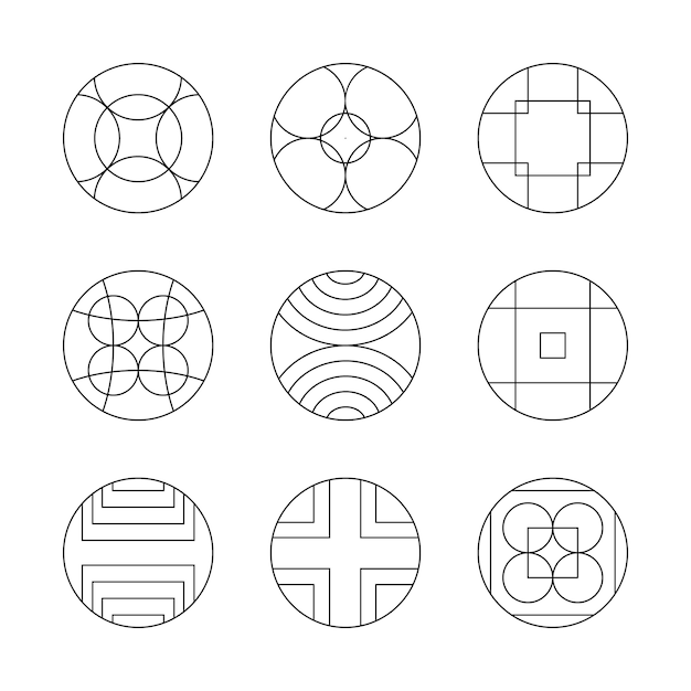 Download Free Round Or Circle Logo Mark Collection Set Monoline Geometric Logo Use our free logo maker to create a logo and build your brand. Put your logo on business cards, promotional products, or your website for brand visibility.