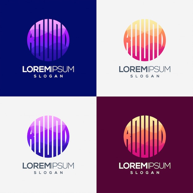 Download Free Round Colorful Gradient Logo Design Premium Vector Use our free logo maker to create a logo and build your brand. Put your logo on business cards, promotional products, or your website for brand visibility.