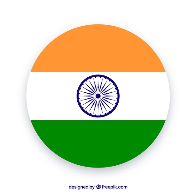 Download Round flag of india Vector | Free Download