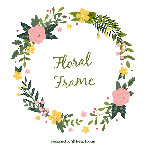 Free Free 173 Round Flower Frame Svg SVG PNG EPS DXF File