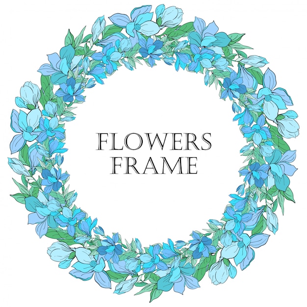 Free Free 82 Round Flower Frame Svg SVG PNG EPS DXF File