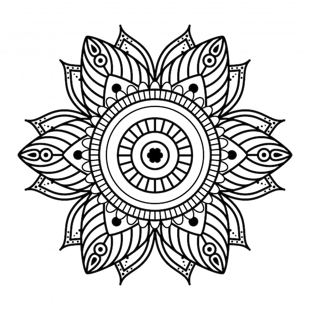 Round Mandala Svg For Crafters - Layered SVG Cut File ...