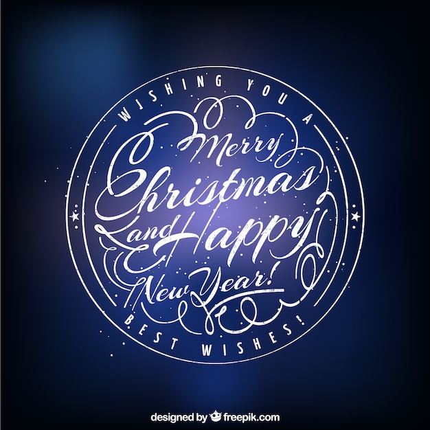 Free Vector | Round merry christmas sticker