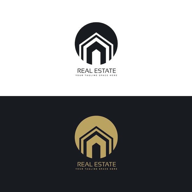 Download Free Download This Free Vector Round Real Estate Logo Use our free logo maker to create a logo and build your brand. Put your logo on business cards, promotional products, or your website for brand visibility.