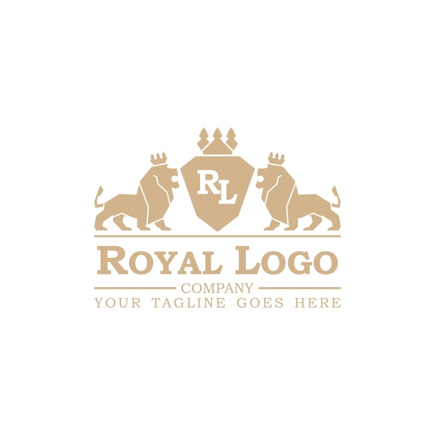 Premium Vector | Royal logo vector illustration. isolated on white