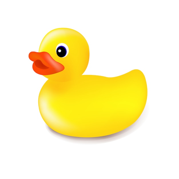 Rubber duck isolated Premium Vector