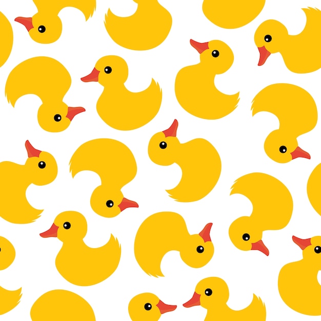 Premium Vector | Rubber duck seamless pattern