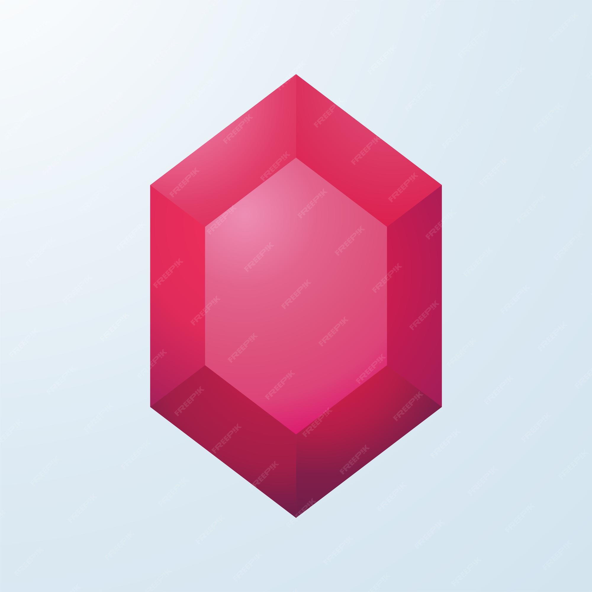 premium-vector-ruby-gemstone-object-illustration