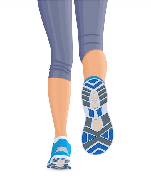 Download Runing female legs Vector | Free Download