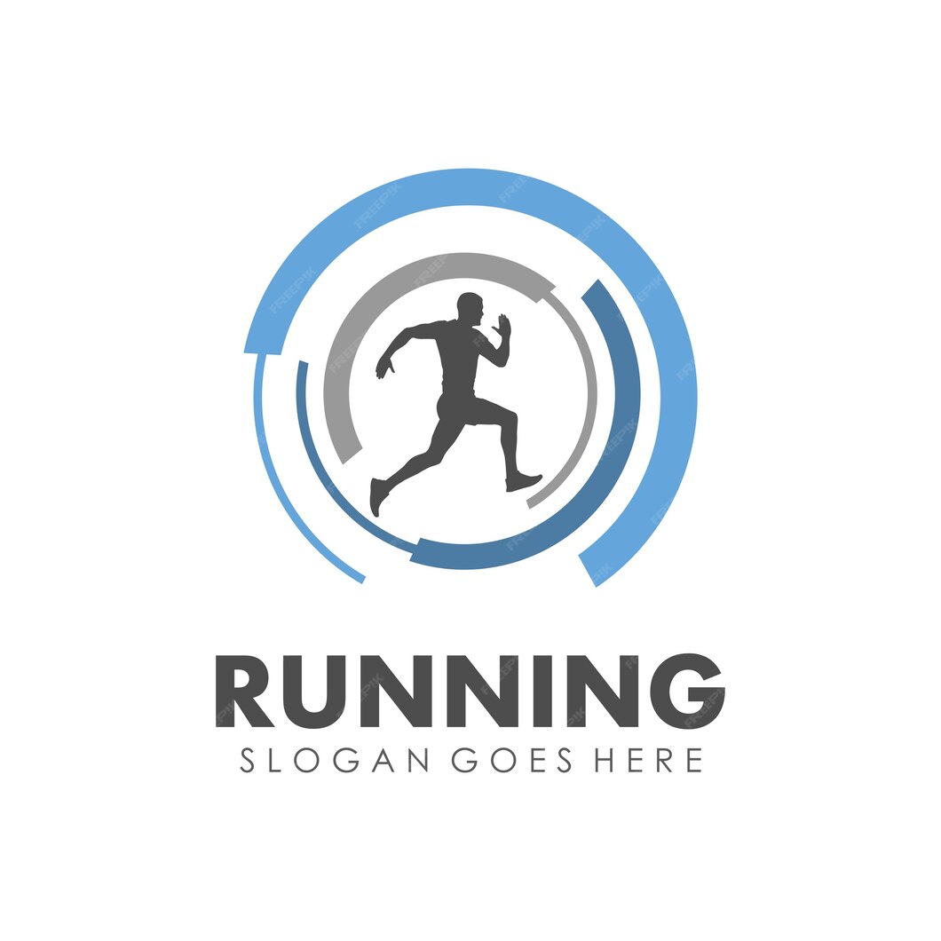 Premium Vector | Running man, jogging and marathon logo template design