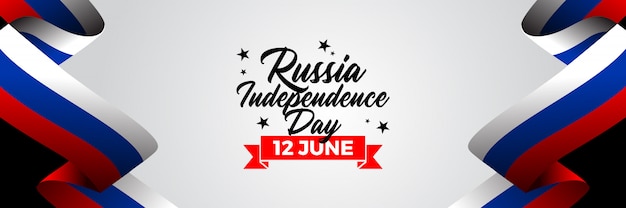 Premium Vector | Russia independence day illustration