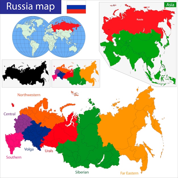 Силуэт карты россии на прозрачном фоне