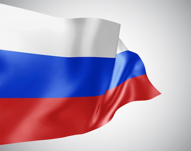 Premium Vector Russia Vector Flag With Waves And Bends Waving In The