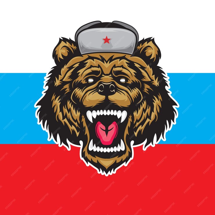 Premium Vector | Russian bear.