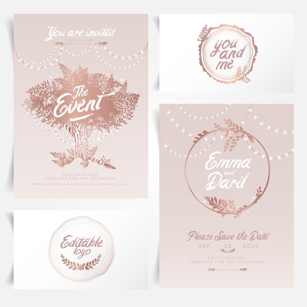 Download Free Rustic Wedding Invitation With String Lights Premium Vector Use our free logo maker to create a logo and build your brand. Put your logo on business cards, promotional products, or your website for brand visibility.