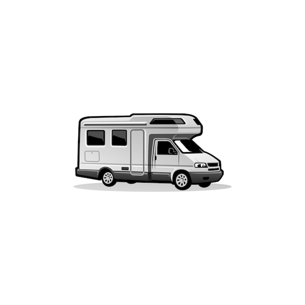 Premium Vector | Rv camper van caravan motor home isolated vector