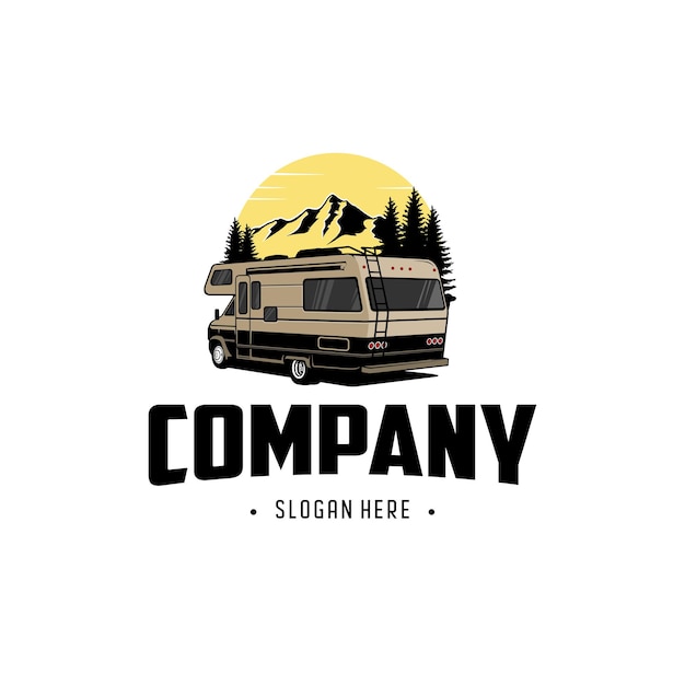 Premium Vector | Rv truck logo