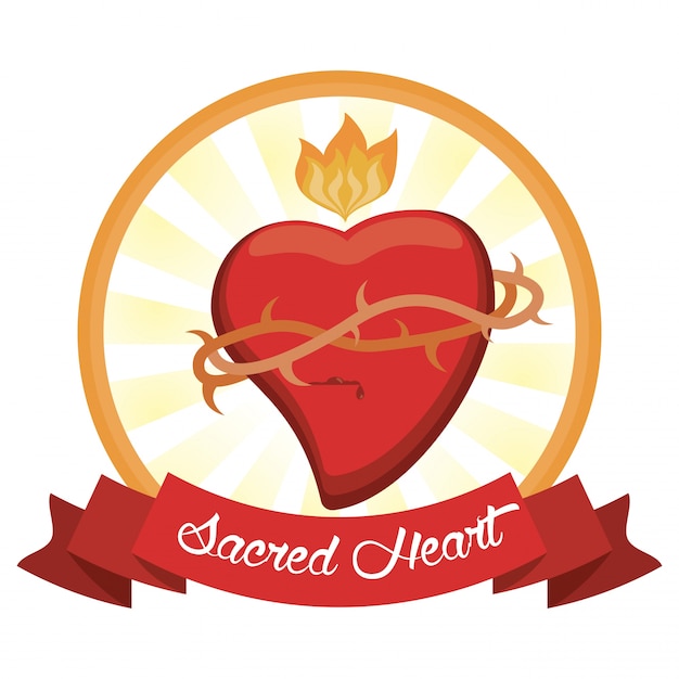 Download Free Sacred Heart Jesus Christ Image Premium Vector Use our free logo maker to create a logo and build your brand. Put your logo on business cards, promotional products, or your website for brand visibility.