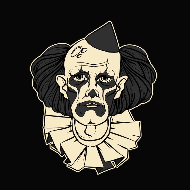 Download Free Sad Clown Halloween Vector Illustration Premium Vector Use our free logo maker to create a logo and build your brand. Put your logo on business cards, promotional products, or your website for brand visibility.