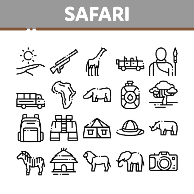 safari trip icon