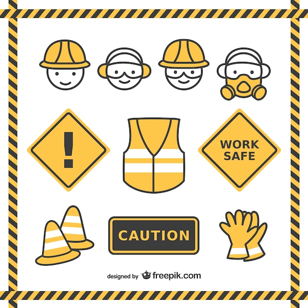 Premium Vector Safety Drawings Pack