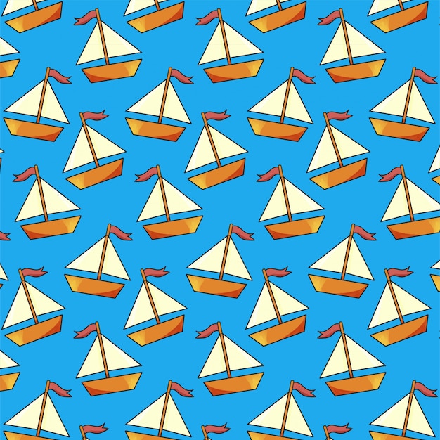 sailboat pattern wallpaper