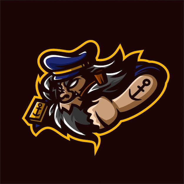 Download Free Sailor Captain Esport Gaming Mascot Logo Template Premium Vector Use our free logo maker to create a logo and build your brand. Put your logo on business cards, promotional products, or your website for brand visibility.