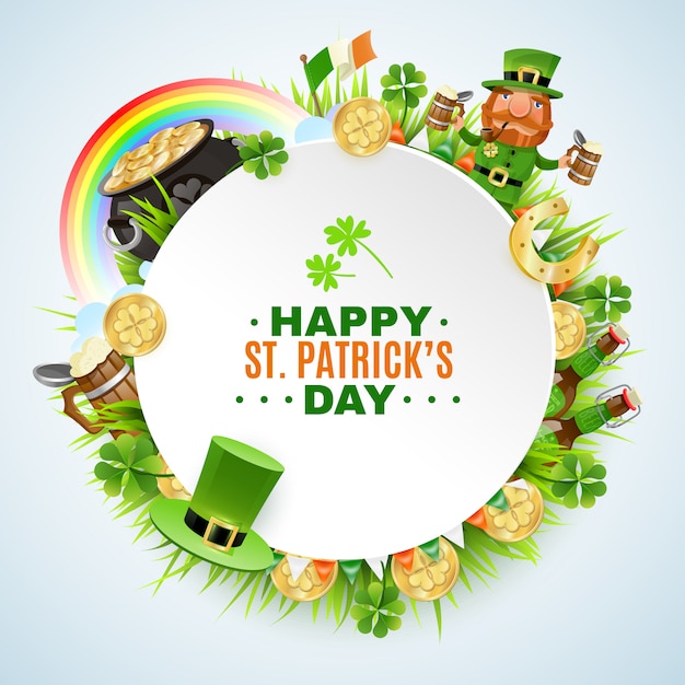 free-vector-an-empty-frame-for-st-patrick-s-day