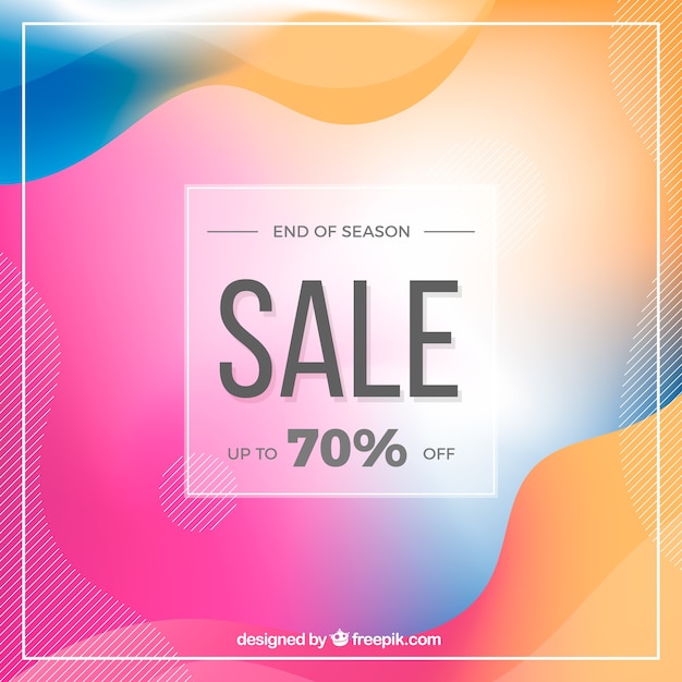Sale background in gradient style