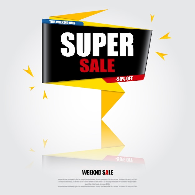 Premium Vector | Sale banner design template with creative ideas.