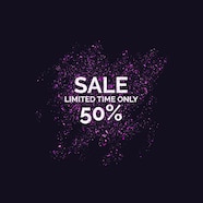 Premium Vector Sale Banner Purple Glitter Shiny Particles On A Dark Background Vector 