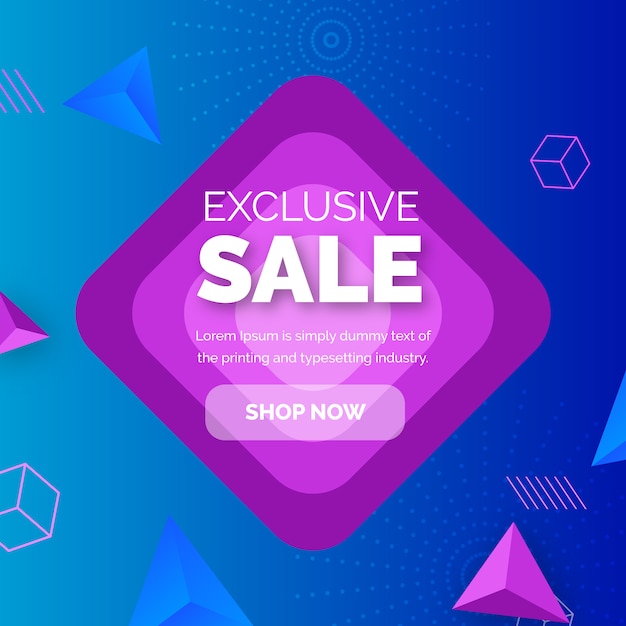 Premium Vector Sale Banner Template 7775