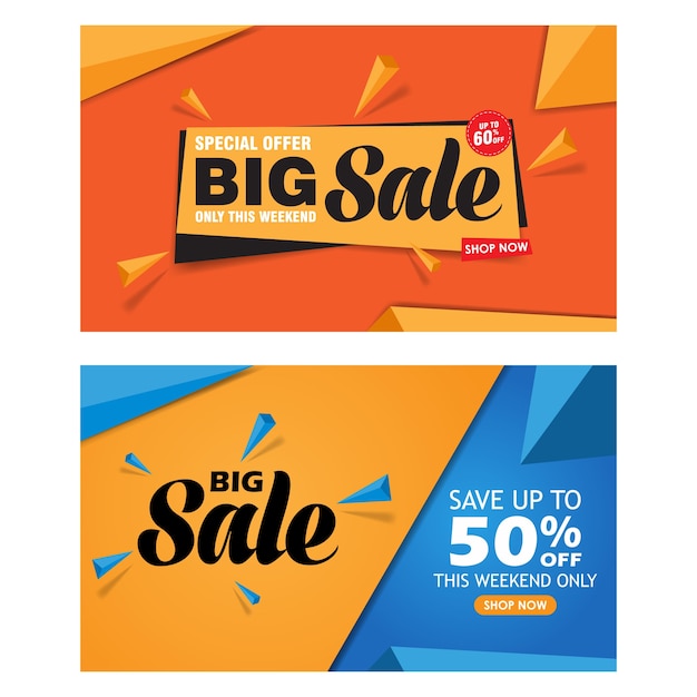 Premium Vector Sale Banner Template 3852