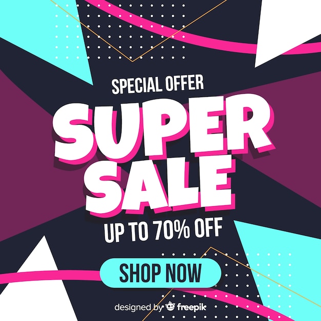 Free Vector | Sale banner