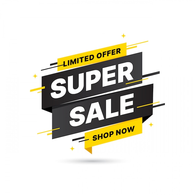 Premium Vector Sale Bannersuper Deal Sale Banner Template Design Big