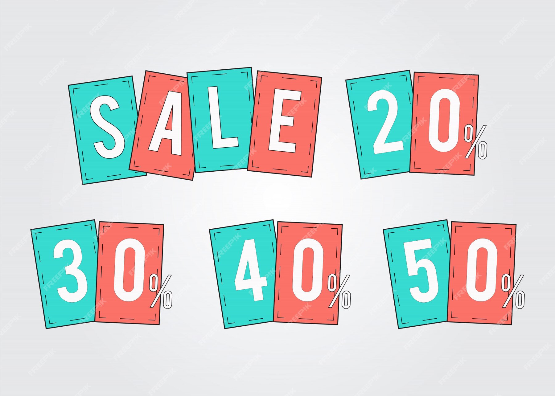 premium-vector-sale-tags-promotion-percent-off-20-30-40-50-set