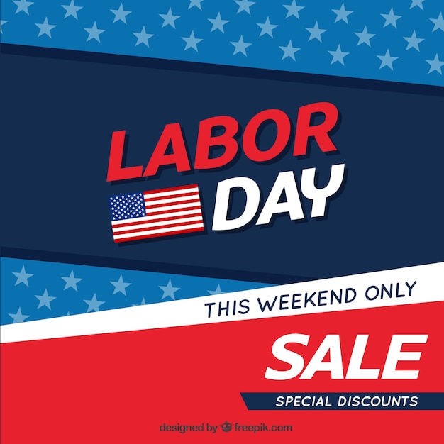 Sales american background of labor day