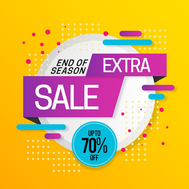 Free Vector | Sales promotion with extra sale
