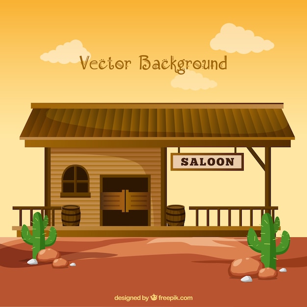 Saloon background in the west Vector | Free Download