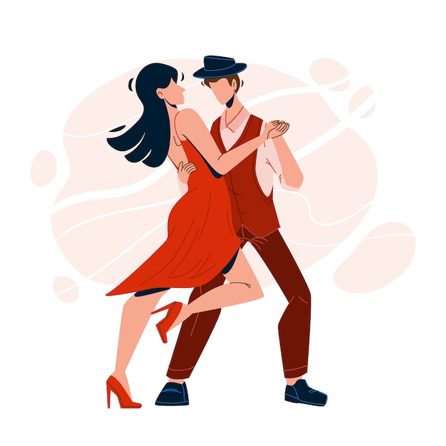 Premium Vector Salsa dancing performing dancers couple