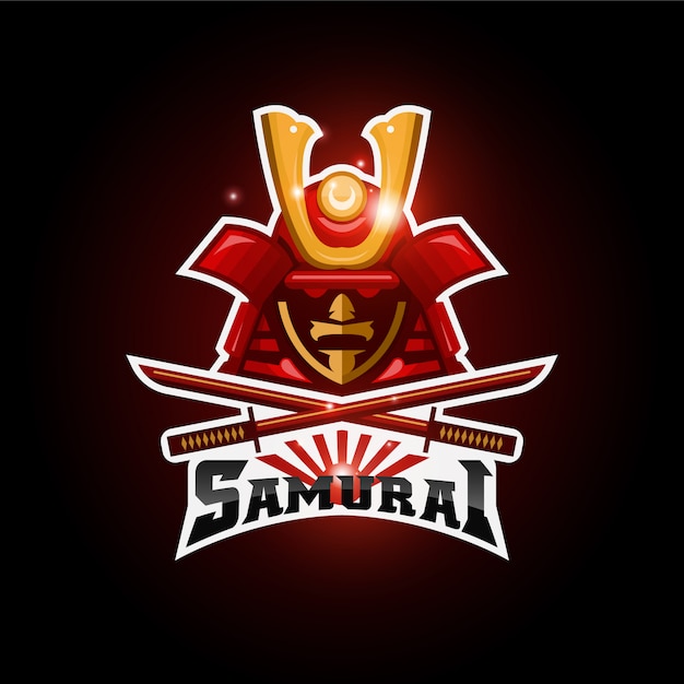 Premium Vector | Samurai esport logo