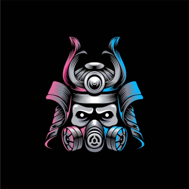 Download Free Samurai Mask Logo Design Illustration Premium Vector Use our free logo maker to create a logo and build your brand. Put your logo on business cards, promotional products, or your website for brand visibility.