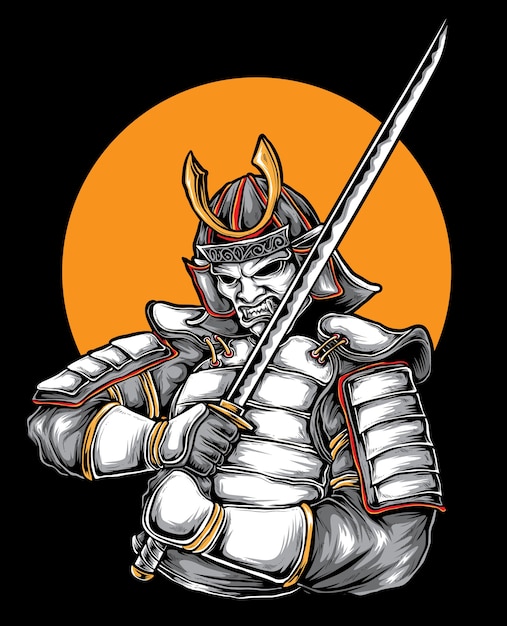 Samurai sword | Premium Vector